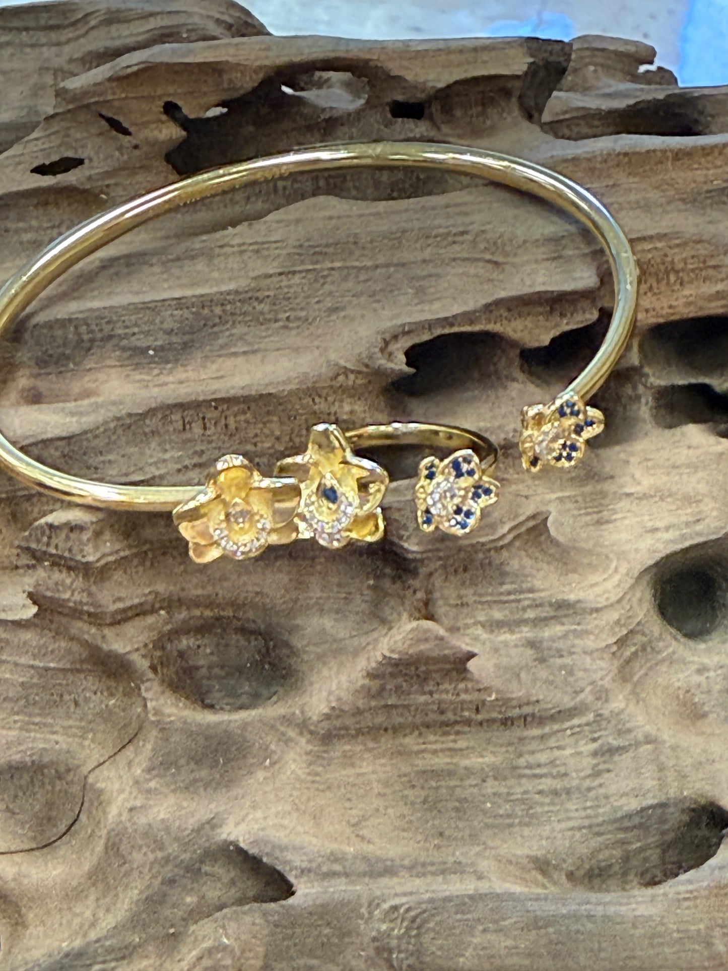 Mom & Daughter Orchid Bangle • Gift for Mom • Gift for Daughter - Orchidique