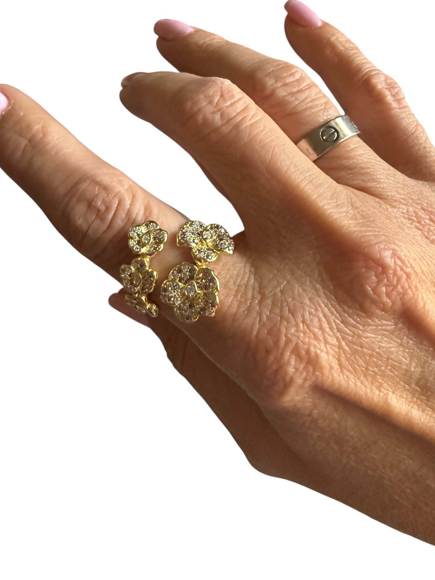 Shimmer me Vanda Collection: Gold- Lavender Zircons - Orchidique