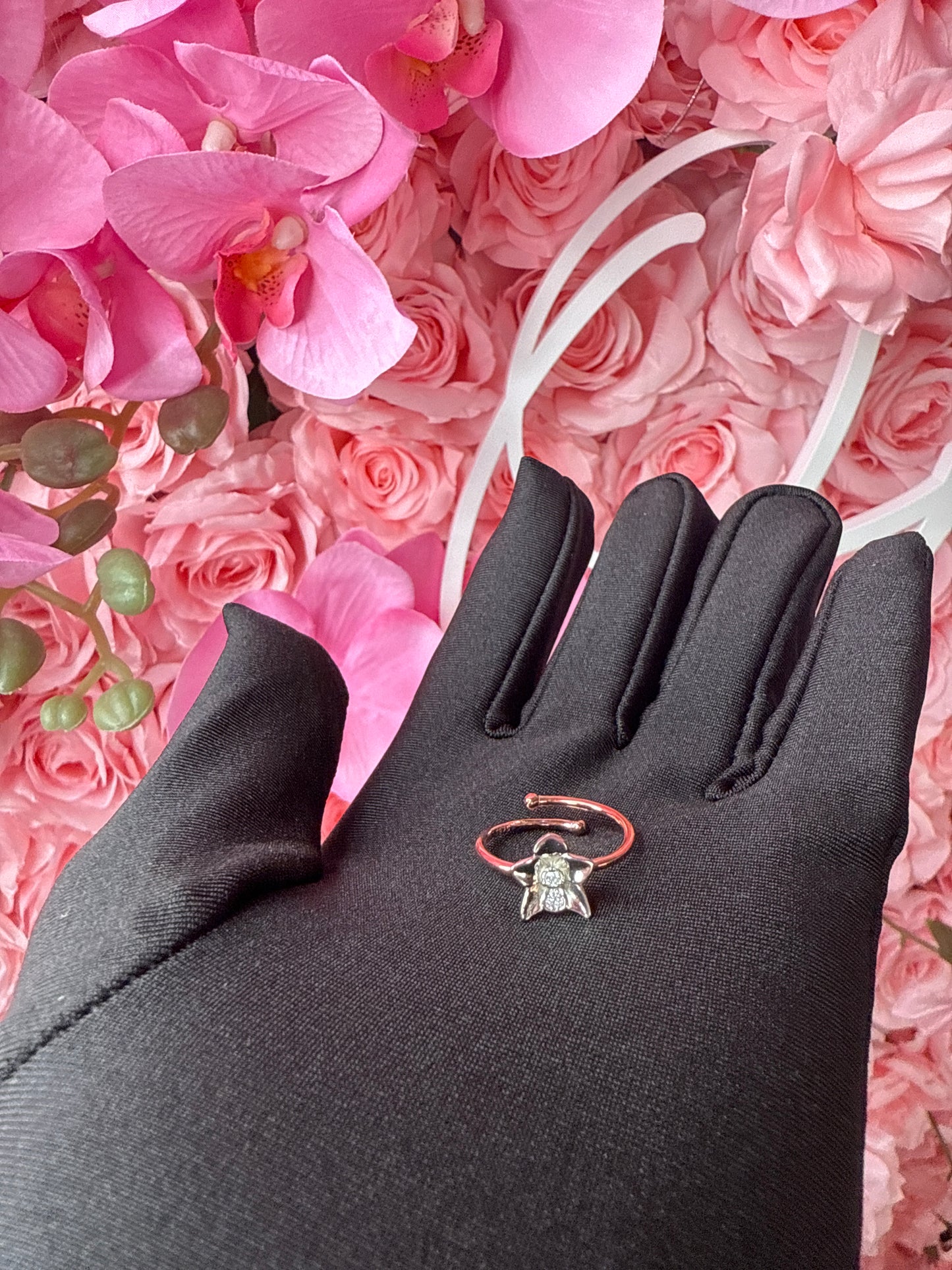 Petal Promise Collection: Two Tone Orchid Flower Ring - Orchidique