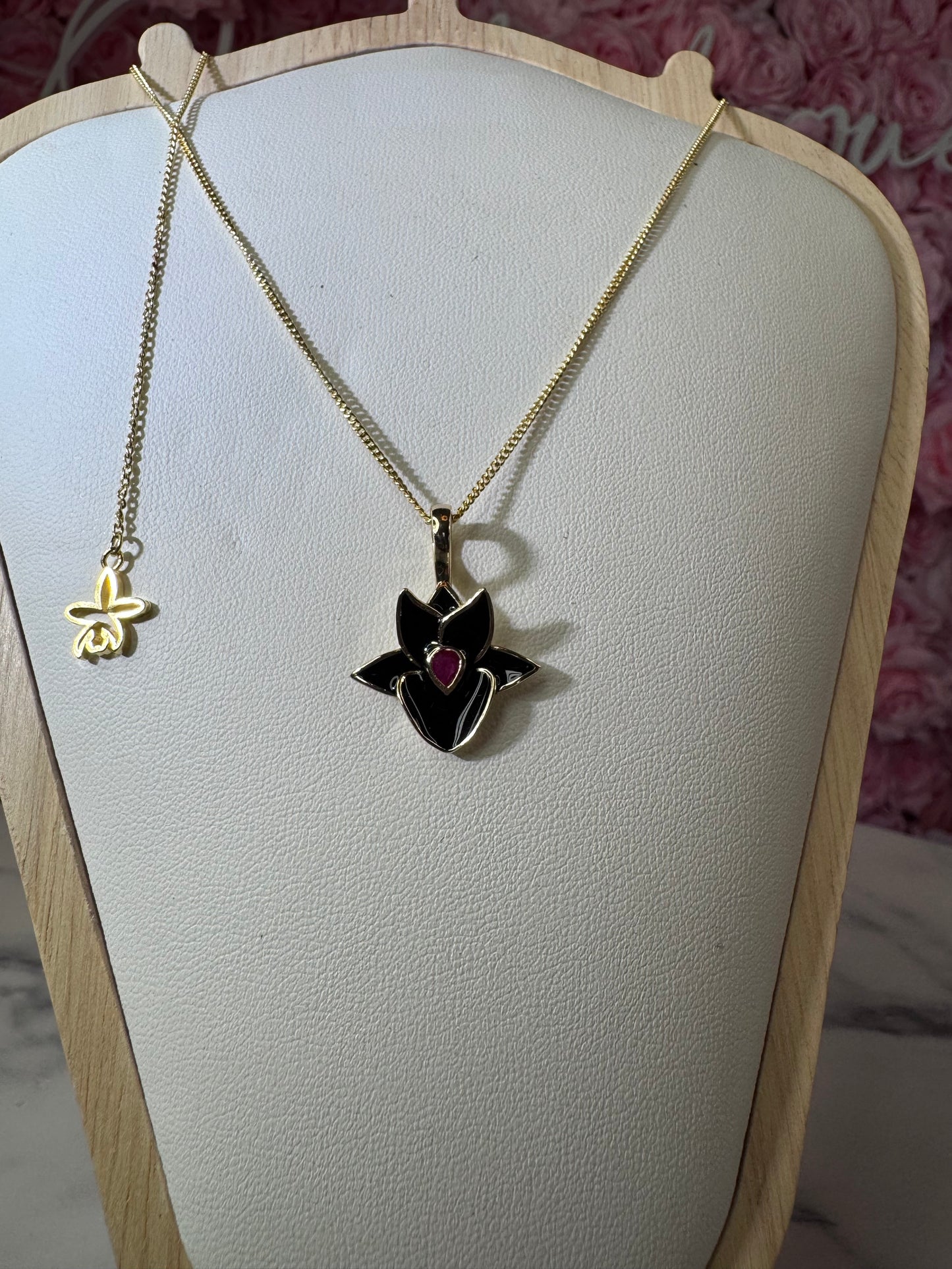 Catasetum Collection : Black Catasetum Orchid Jewelry Set - Orchidique
