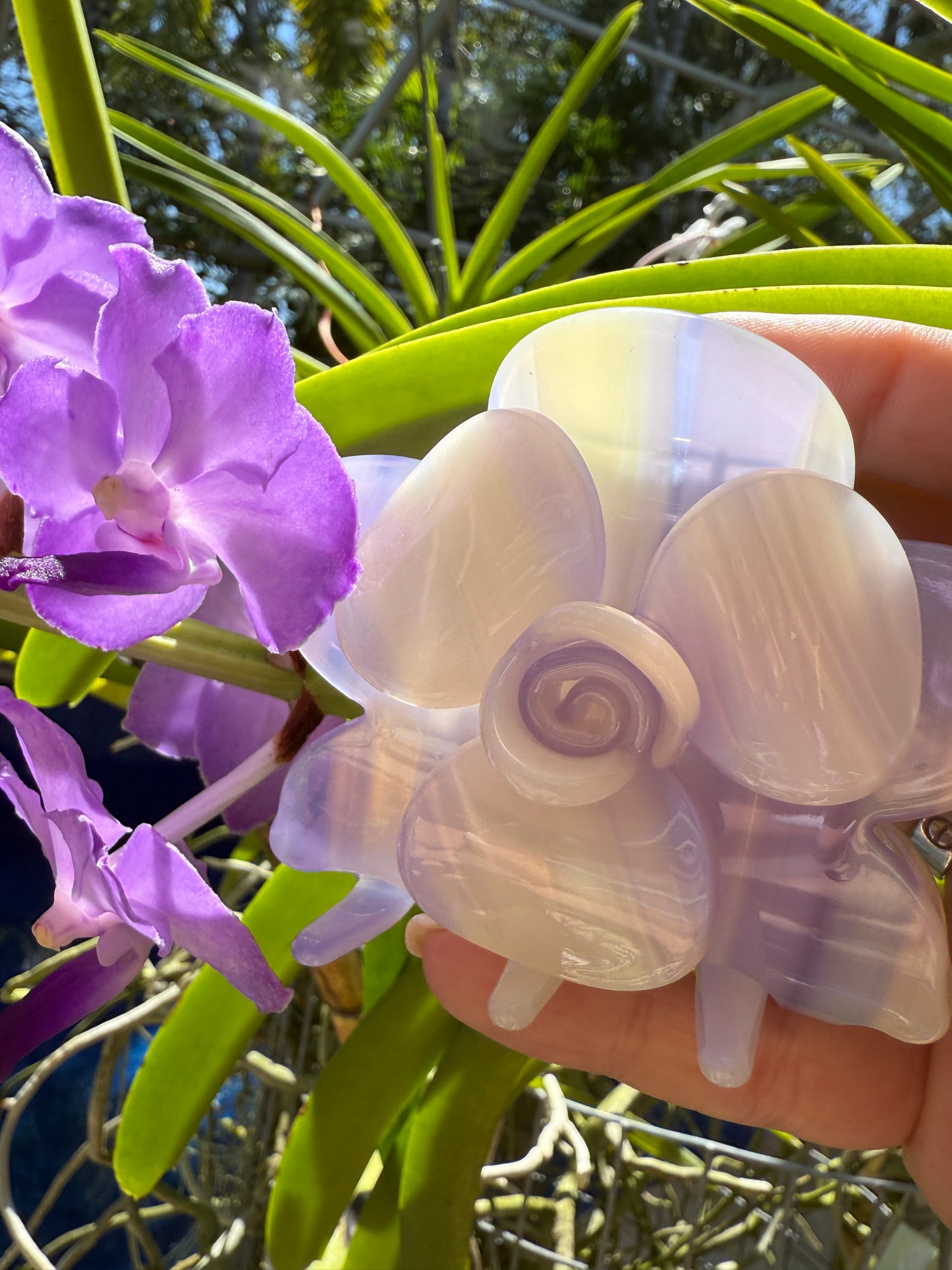 Orchid Hair Claw • Purple Orchid Hair Claw Clip
