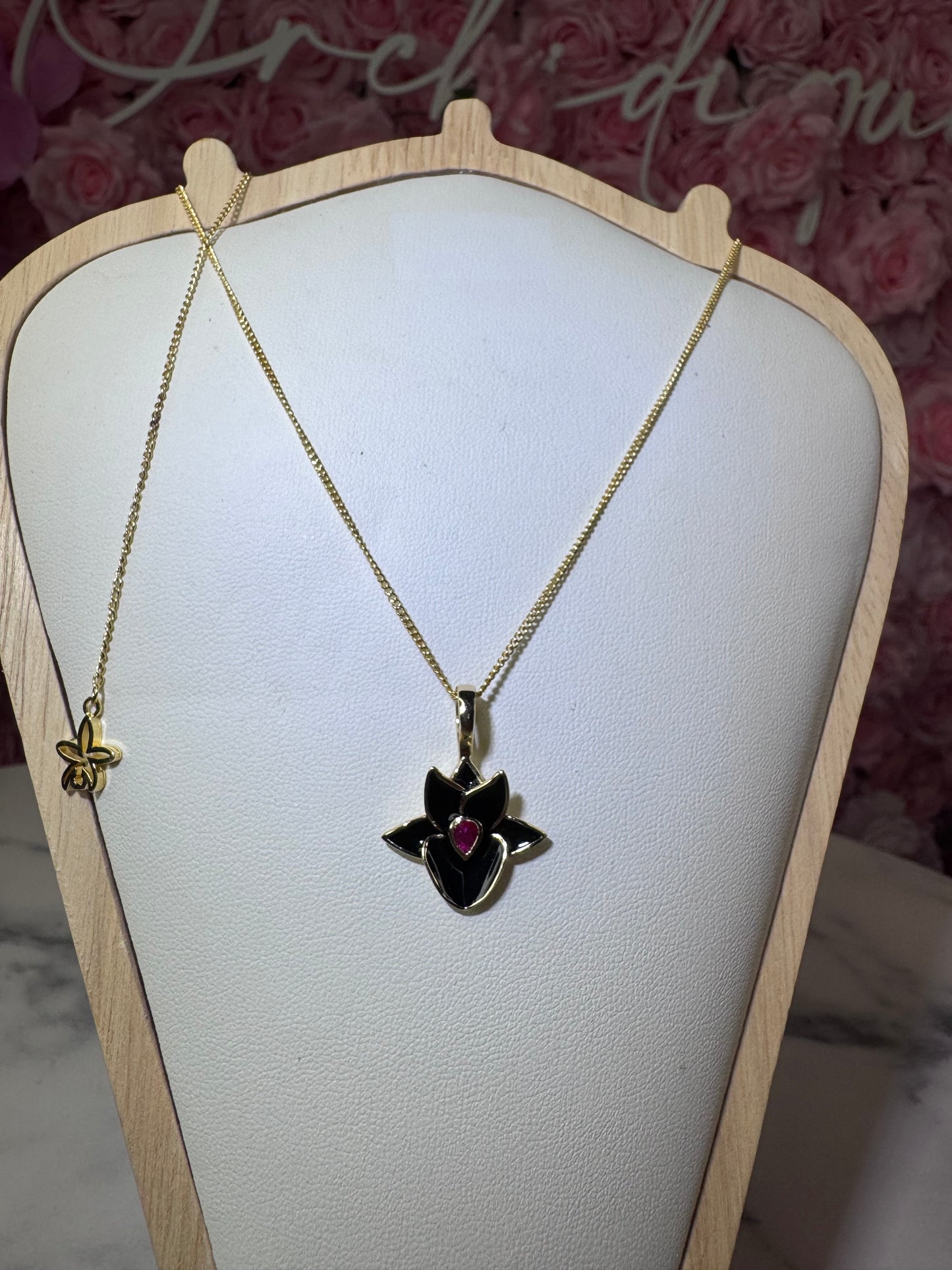 Catasetum Collection : Black Catasetum Orchid Jewelry Set - Orchidique