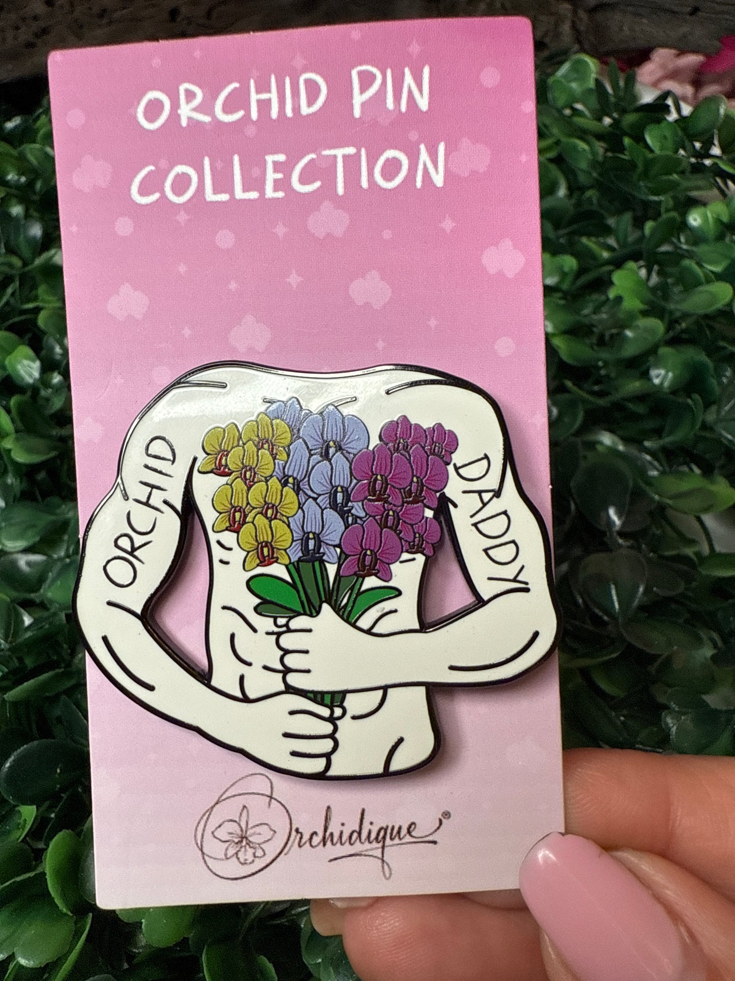 Orchid Daddy Pin