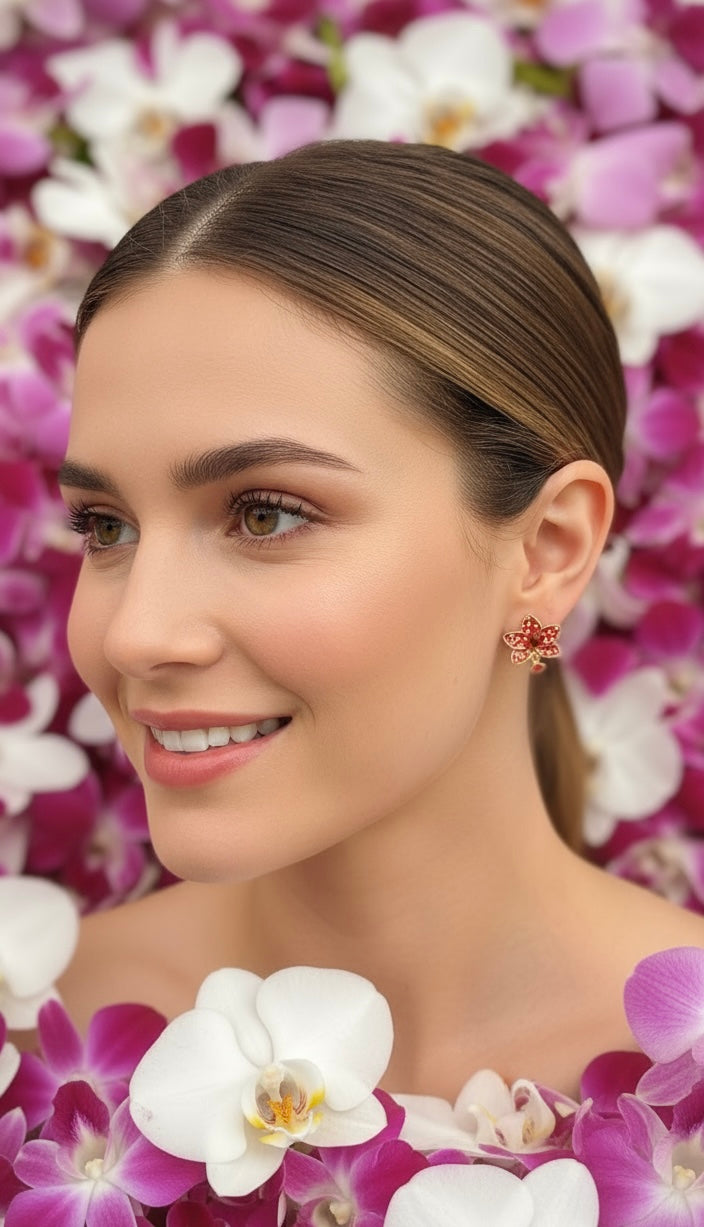 Phalaenopsis Heart Novelty Collection: Red Polka Dots