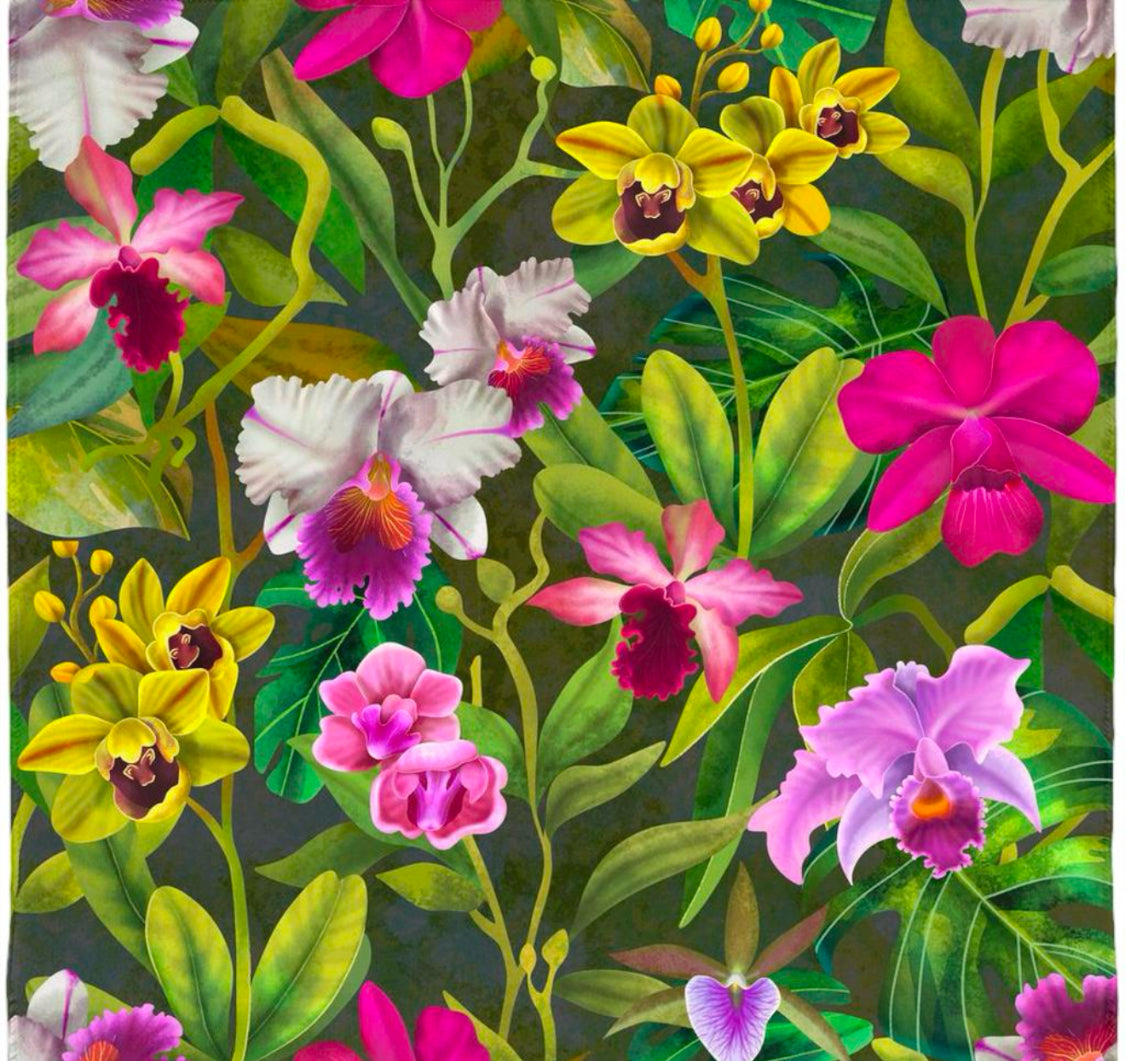 Orchid Scarf