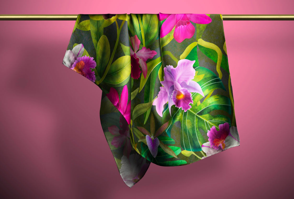 Orchid Scarf