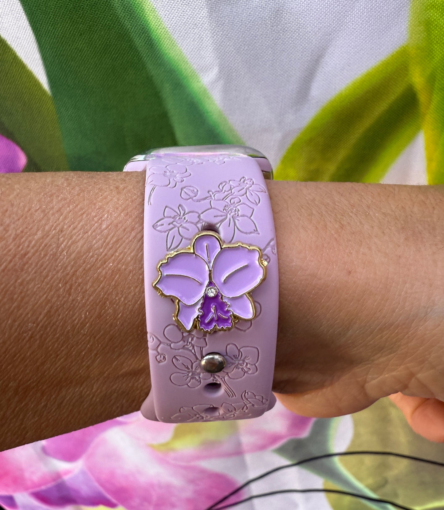 CattaLuisa Cattleya Apple Watch Band Charms