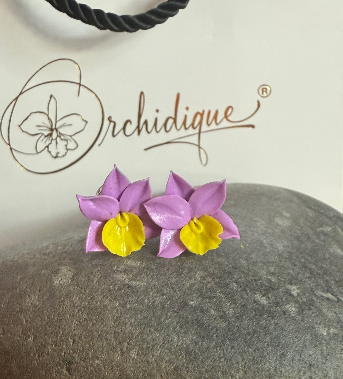 Handmade Orchid Oasis Collection : Rose Pink Cattleya Orchid Earrings - Orchidique