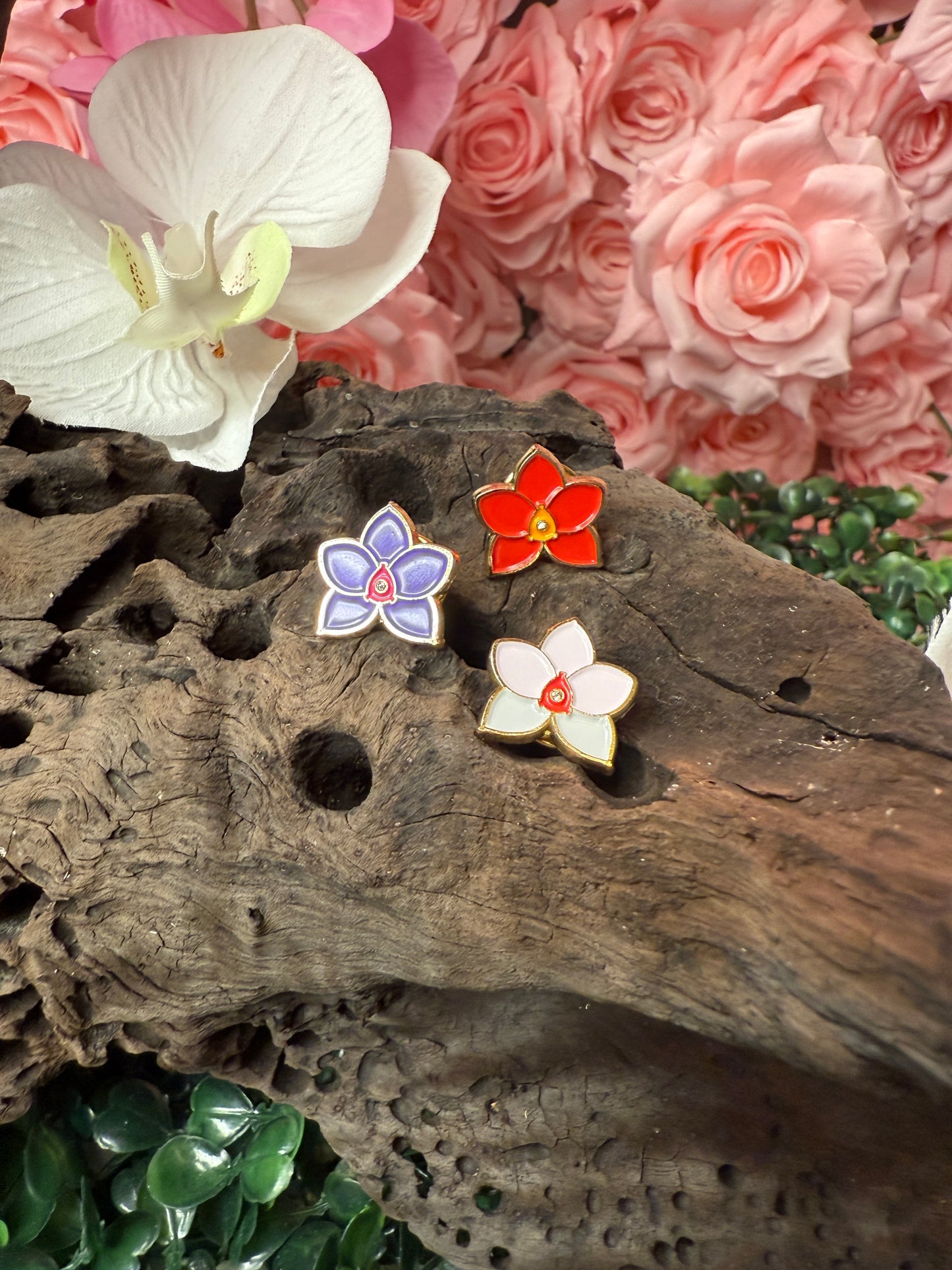 Mini Pins Cattleya Orchid Pin Collection