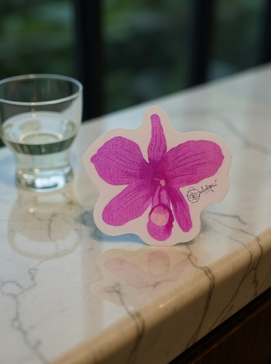 Cattleya Skinneri Pink Sticker