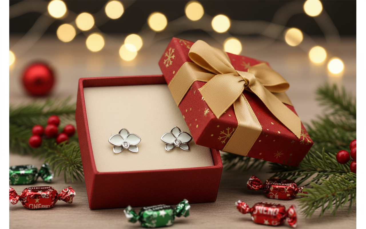 The Beginnings Collection: White Phalaenopsis Orchid Earrings - Orchidique