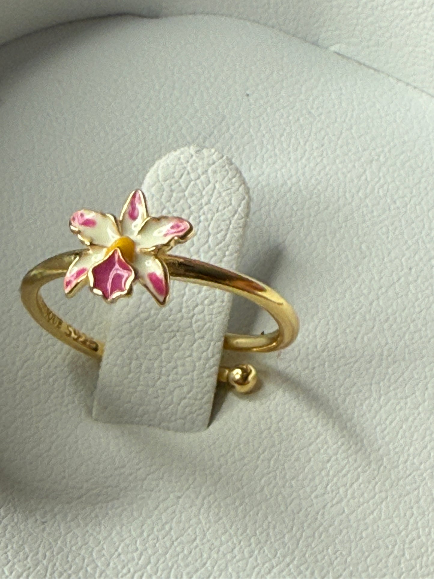 La Colombiana Inspired Collection: Cattleya trianae Cuencanita x Morlaquita Splash Orchid Jewelry Set