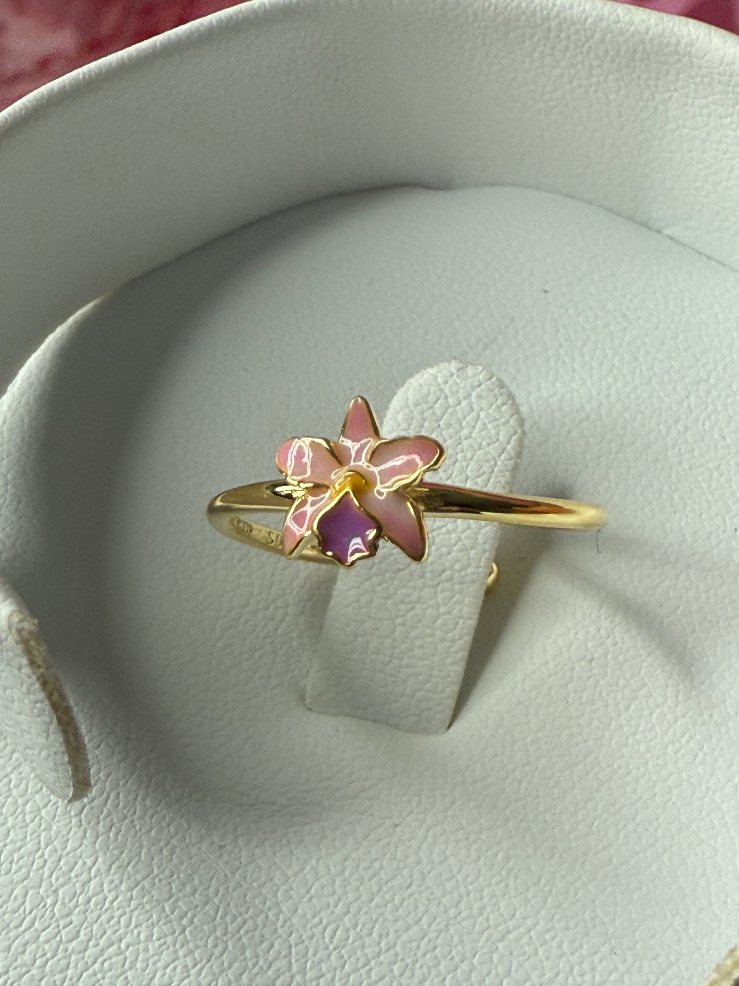 La Colombiana Inspired Collection: Cattleya TrianaePink Sian Orchid Jewelry Set