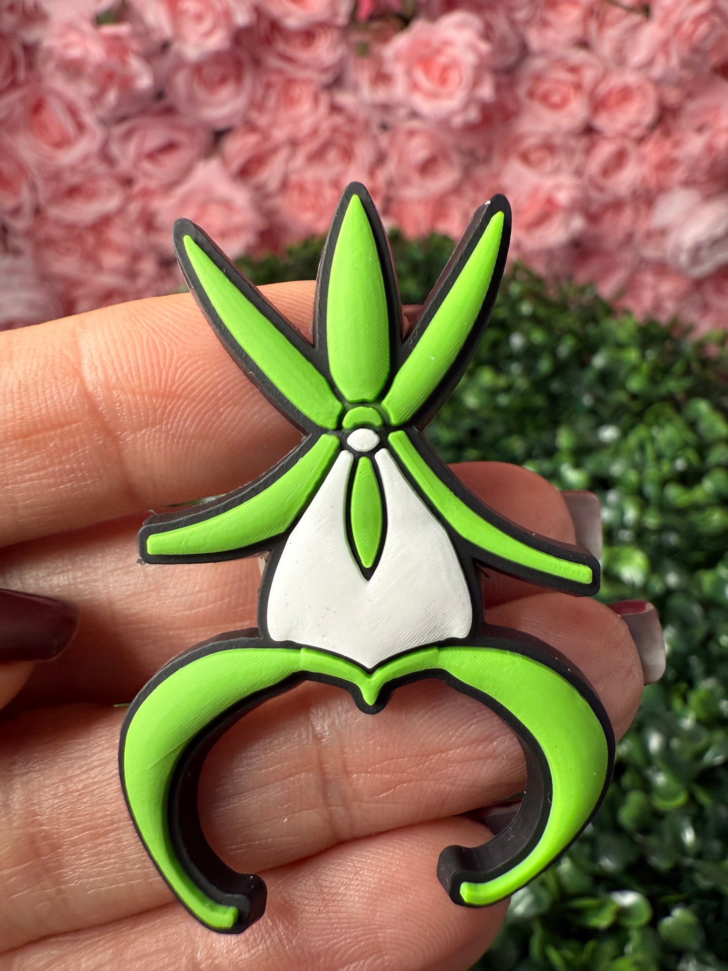 Ghost Orchid Flower Charm for Purse - Bogg Compatible Charms