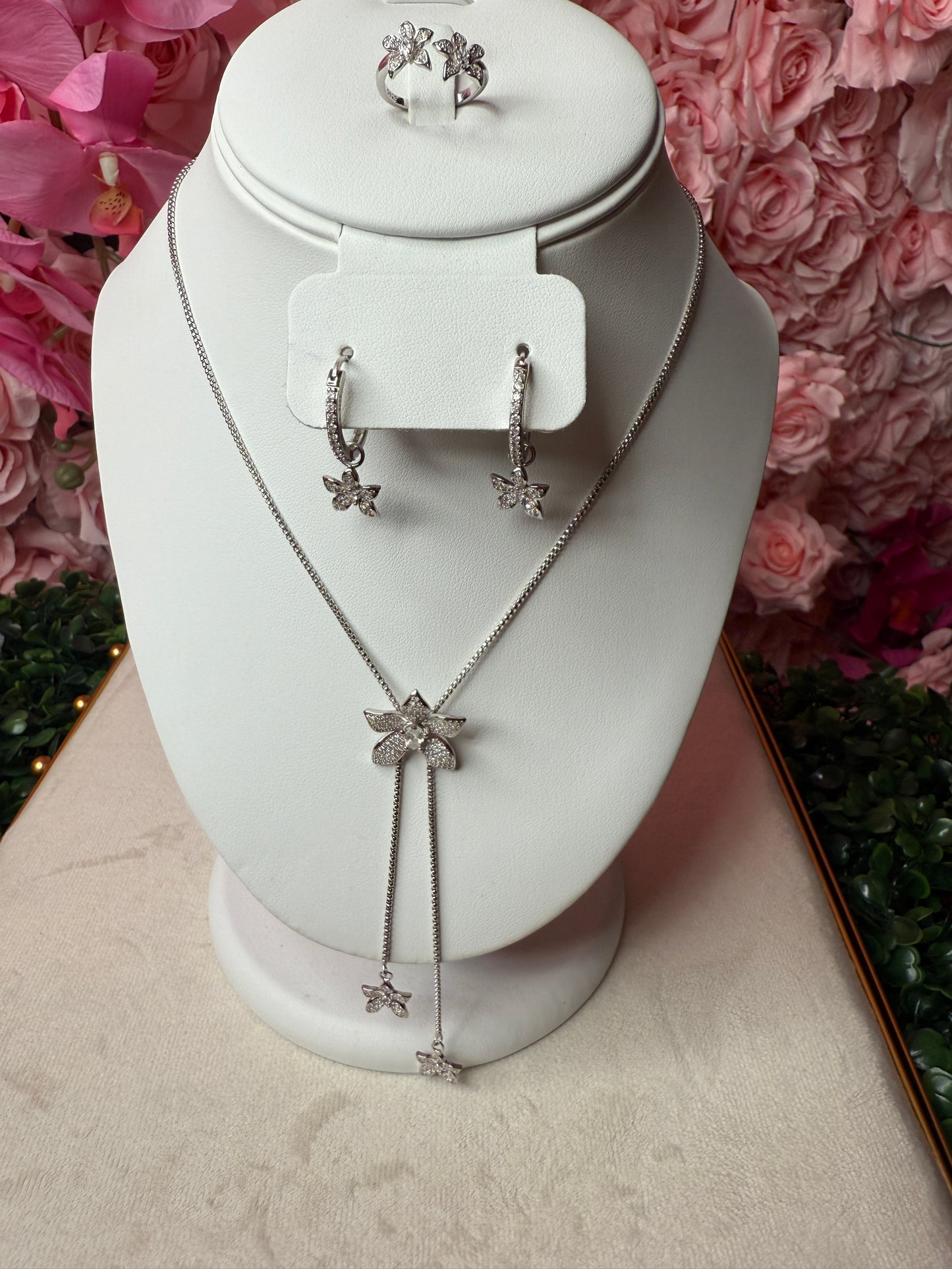 La Brillosa Collection: Orchid Bloom Double Orchid Ring