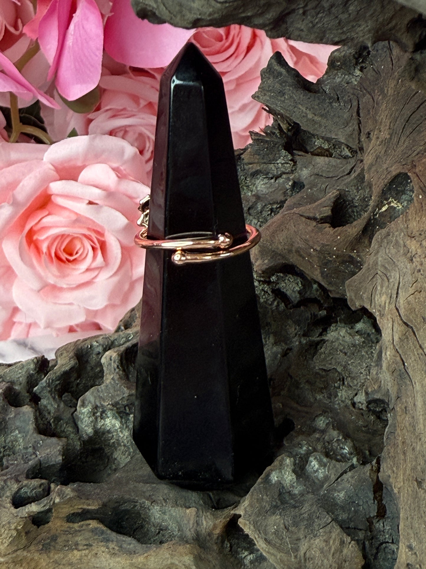 Drama Collection: Lavendar Cattleya Dowiana Orchid Statement Ring