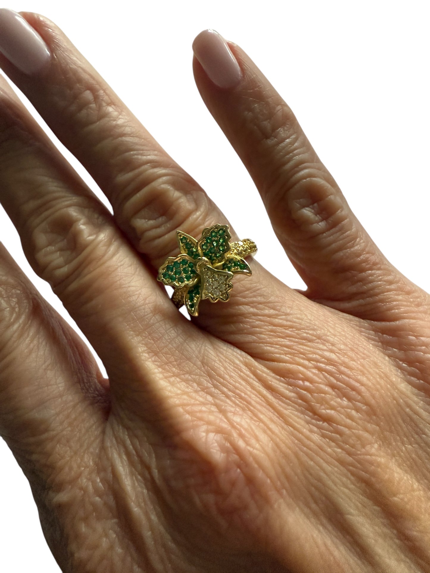 CattaLuisa Collection of Rings- Cattleya Flower Ring