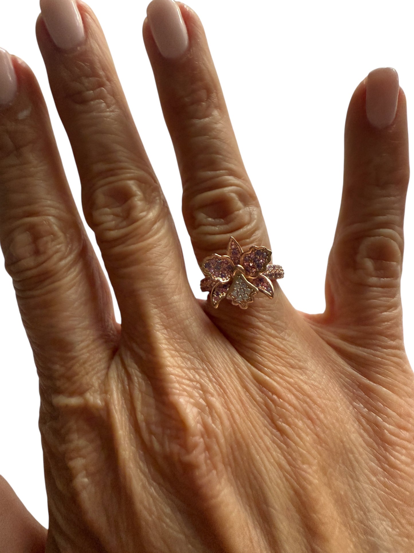CattaLuisa Collection of Rings- Cattleya Flower Ring