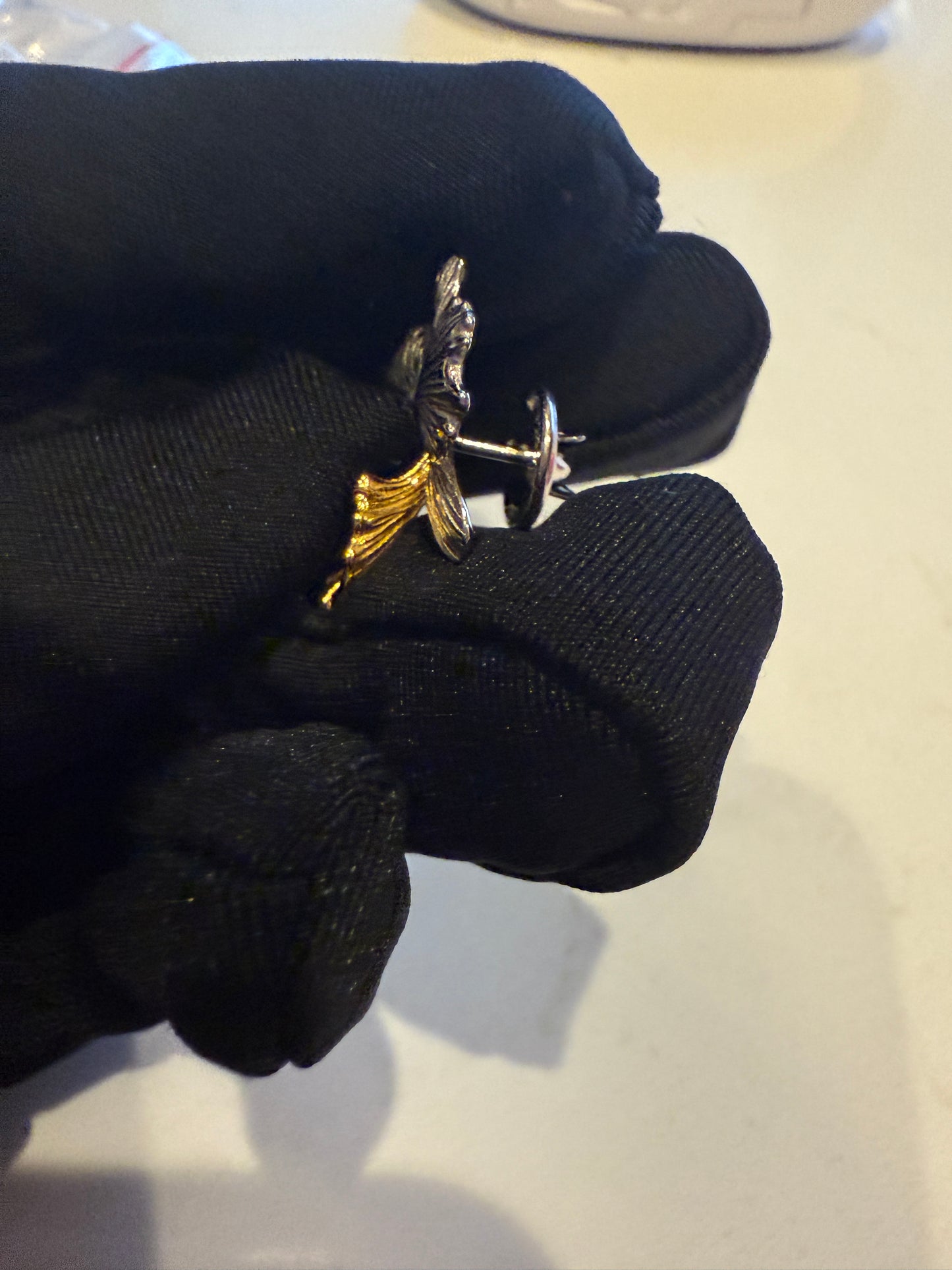 Drama Queen Cattleya Flower Two Tone Brooch
