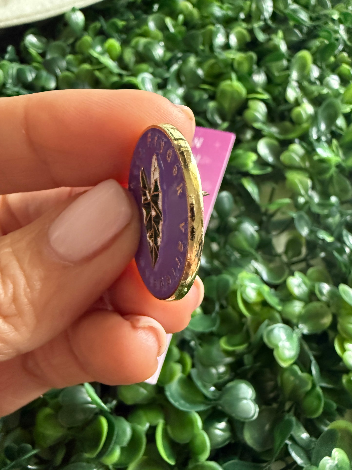 Alocasia Frydek-inspired Enamel Pin