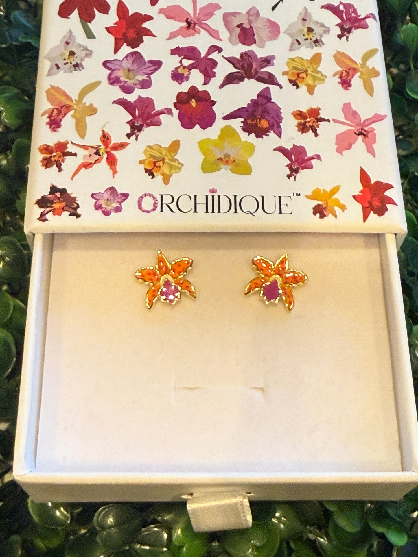 La Colombiana Collection: Rhynchomyrmeleya SunCoast Love Orchid Jewelry Set
