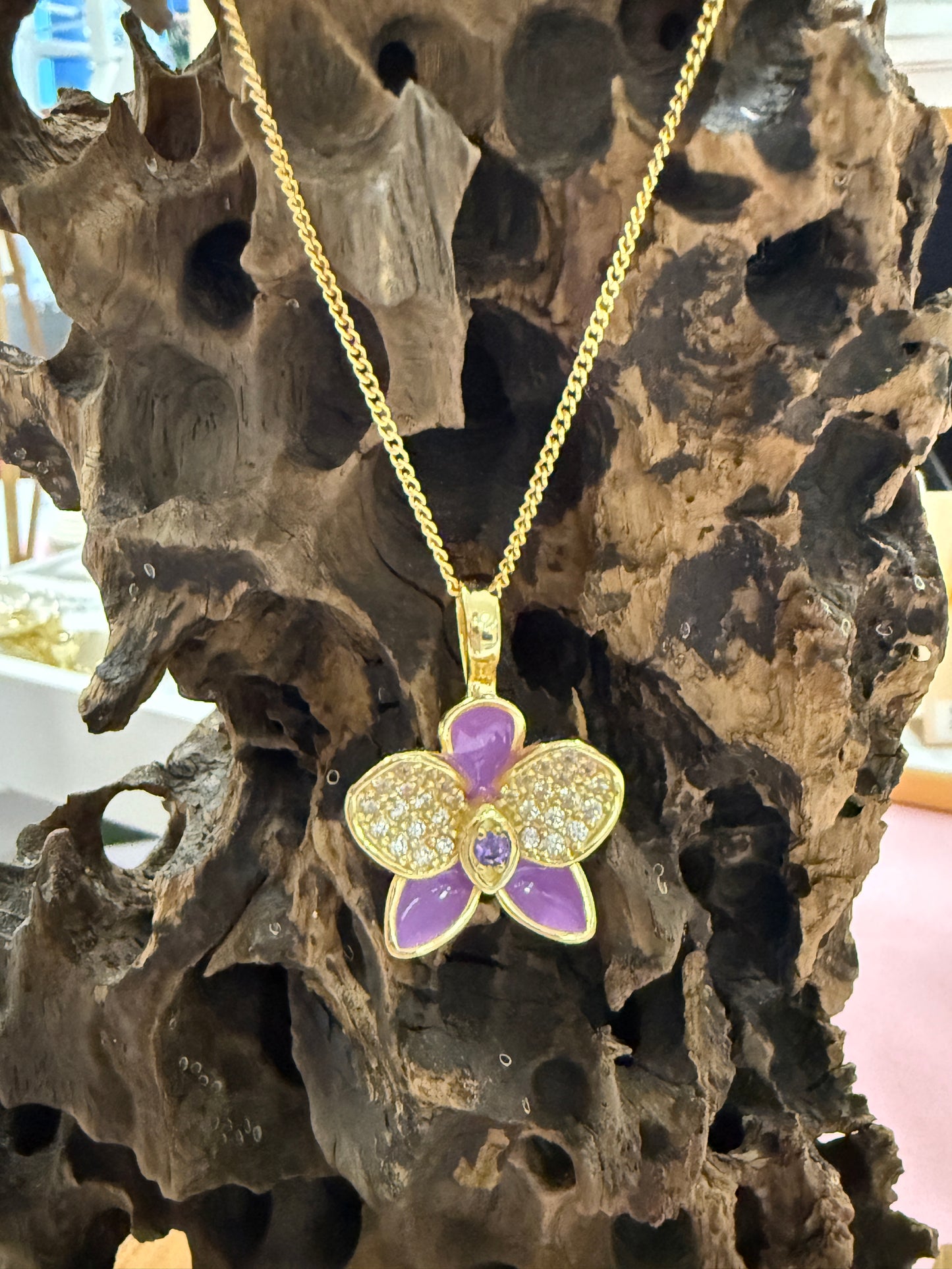 Whispers Glow Collection: Purple Phalaenopsis Orchid Set