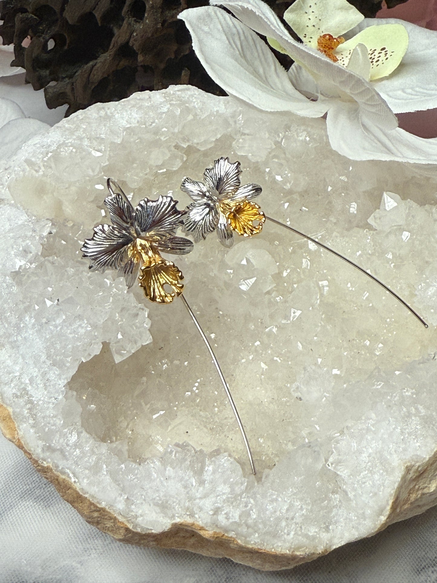 Drama Collection: Gold Two-tone Dowiana-inspired Earrings