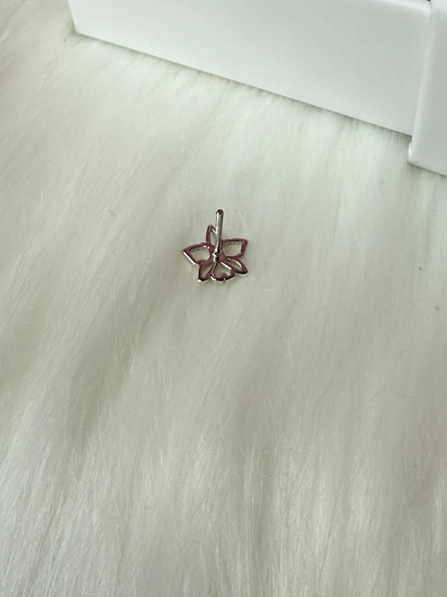 Dainty Orchid Earrings: Cattleya Earrings, Orchid Earrings Studs, Sterling Silver Orchid Post Earrings •