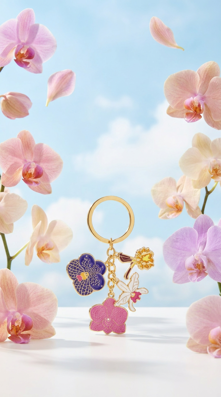 Orchids Keychain - Orchidique