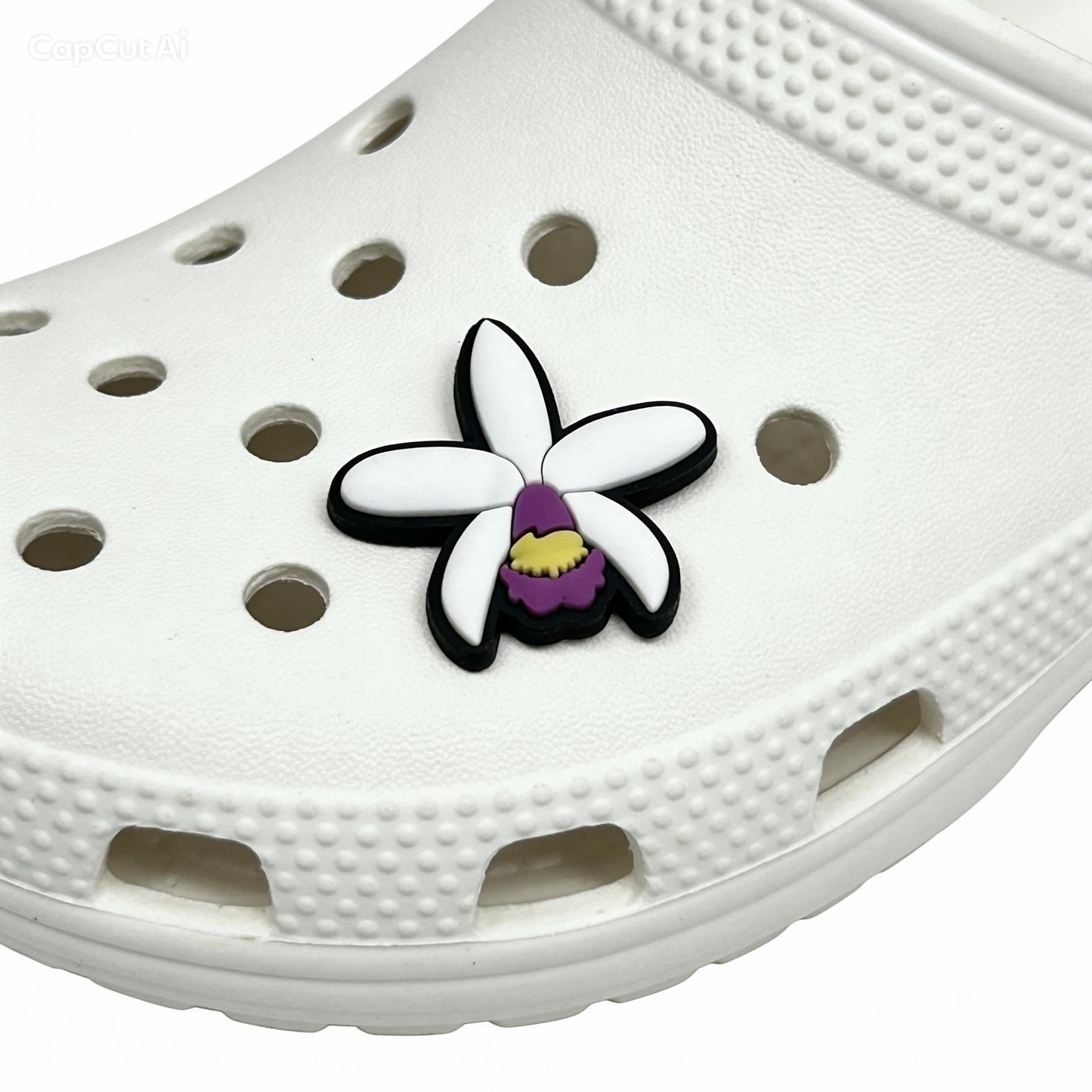 Cattleya Violacea Orchid Shoe Charms for Crocs - Orchidique