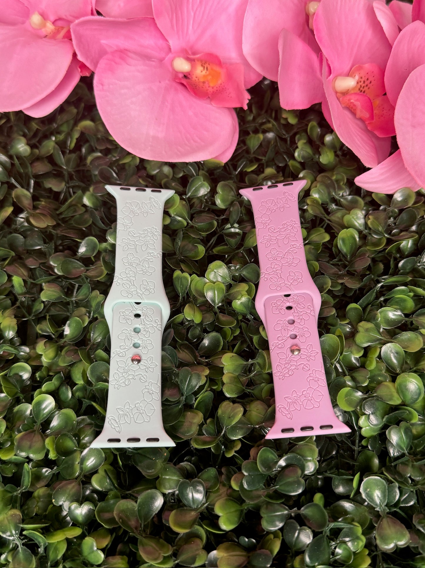 Phalaenopsis Engraved Apple Watch Bands