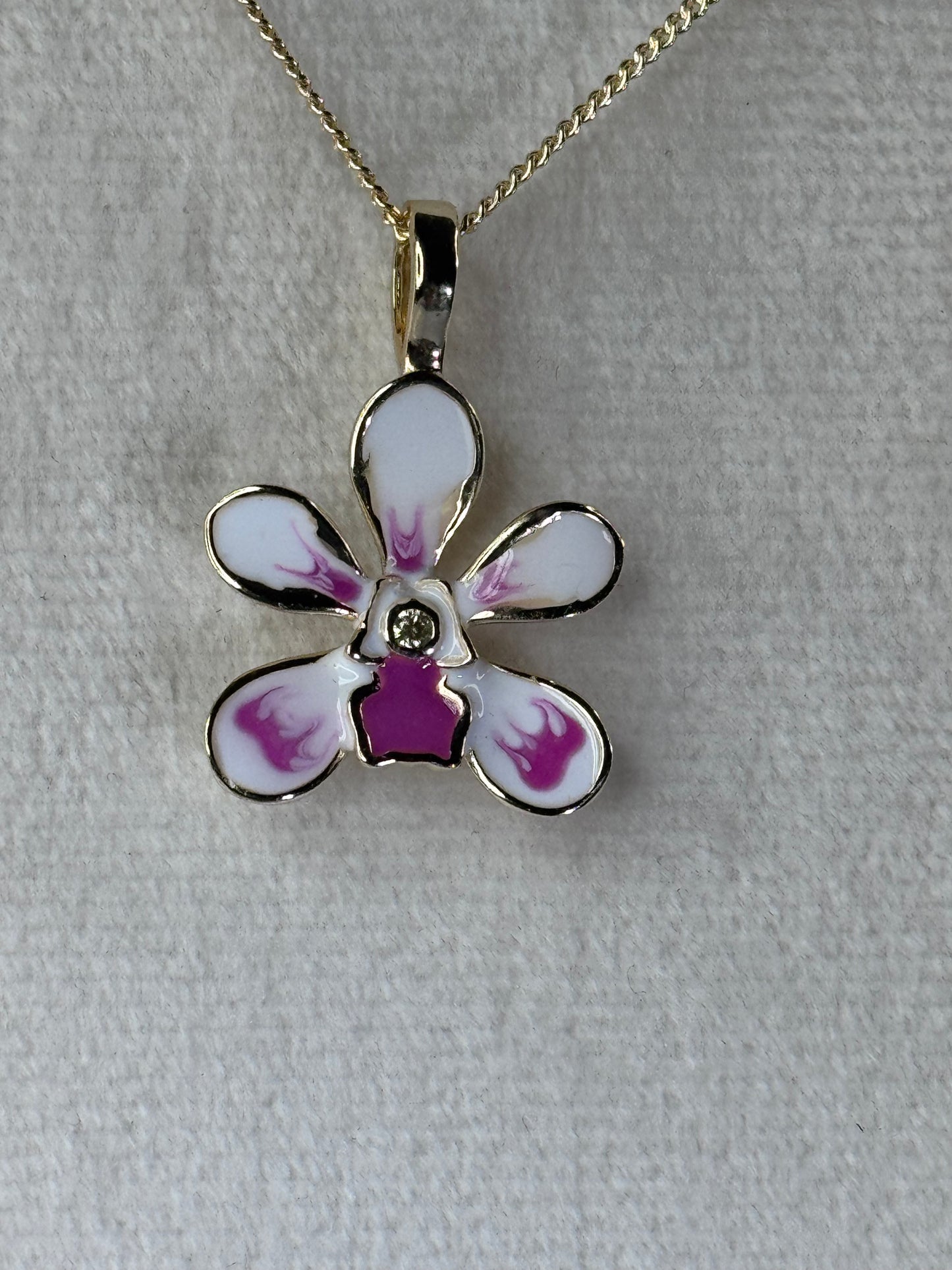 Vanda Loke-inspired Orchid Vanda Flower Pendant Jewelry