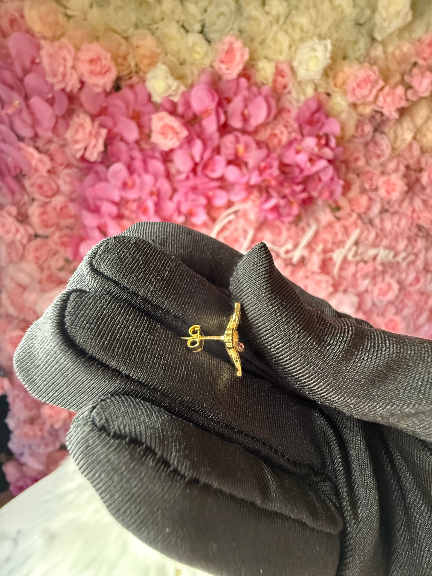 Fairy Dream Cattleya Collection - Gold Lavendar Splash Pink Zircon Cattleya Drop