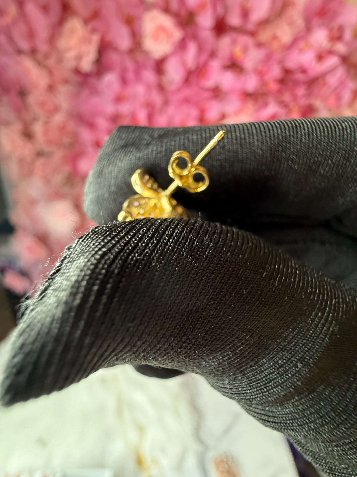 Fairy Dream Cattleya Collection - Gold Lavendar Splash Pink Zircon Cattleya Drop