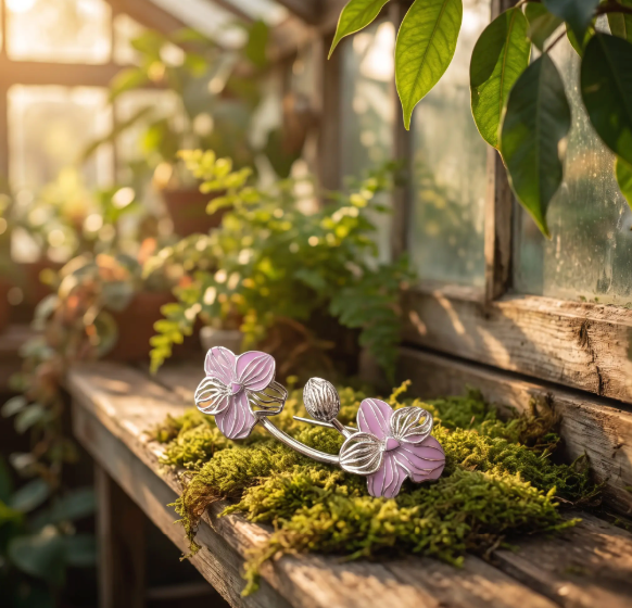 Vanda Orchid Ear Climber — Orchidique view 11