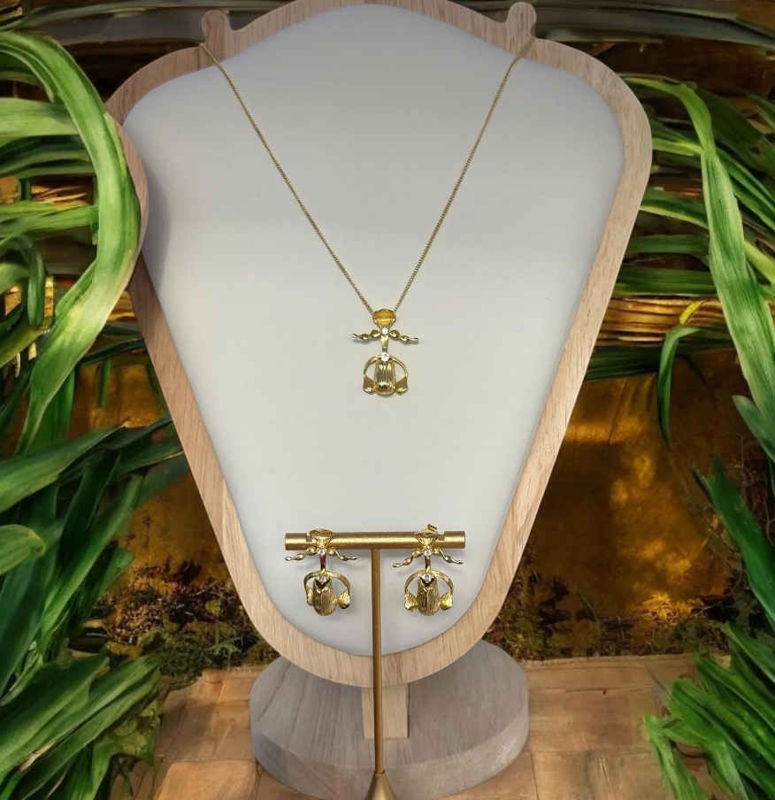 Lady Slipper Orchid Necklace or Earrings — Orchidique view 11