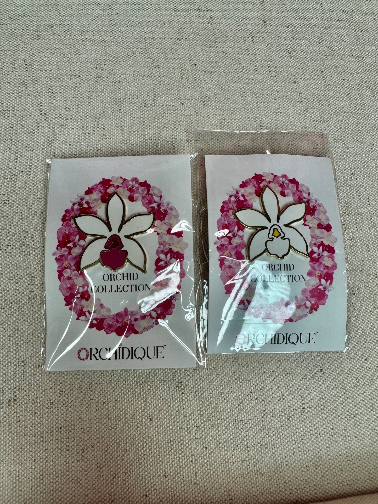 Cattleya Orchid Golf Hat Charm Marker • Luxury Golf Ball Marker with Hat Clip • Unique Gift for Golfers • Flower Hat Clip - Orchidique