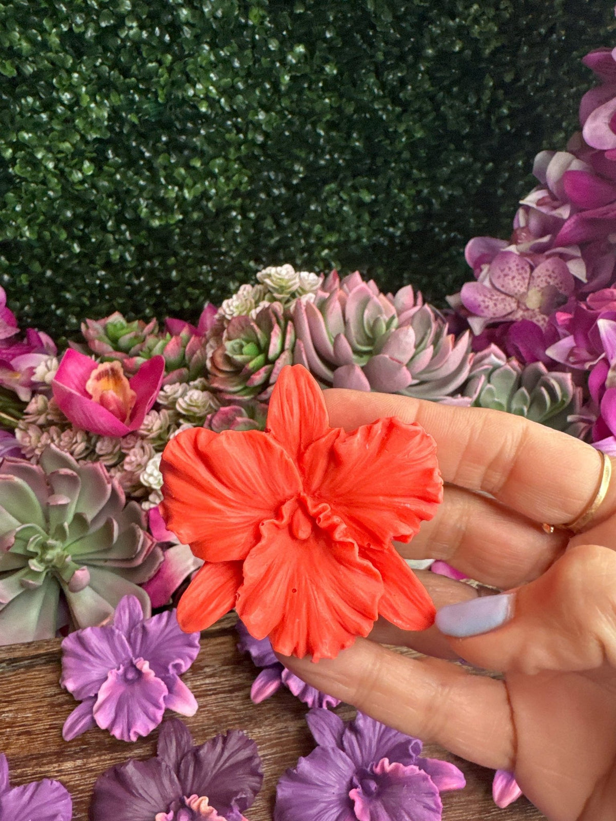 Cattleya Orchid Soap โข Handmade Floral Soap Bars โข Unique Bridal Favors & Gifts for Orchid Lovers - Orchidique