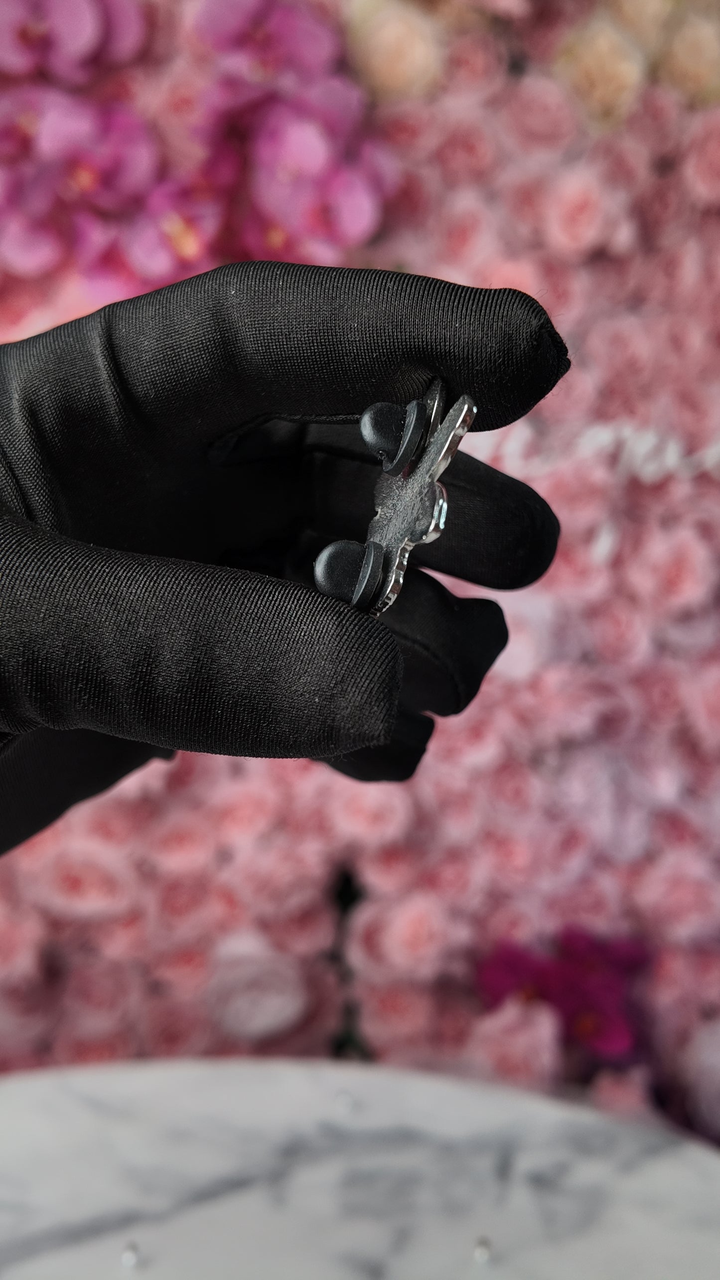 Cattleya loddigesii- inspired Orchid Flower Enamel Pin • Pink and White Floral Pin Collector Item