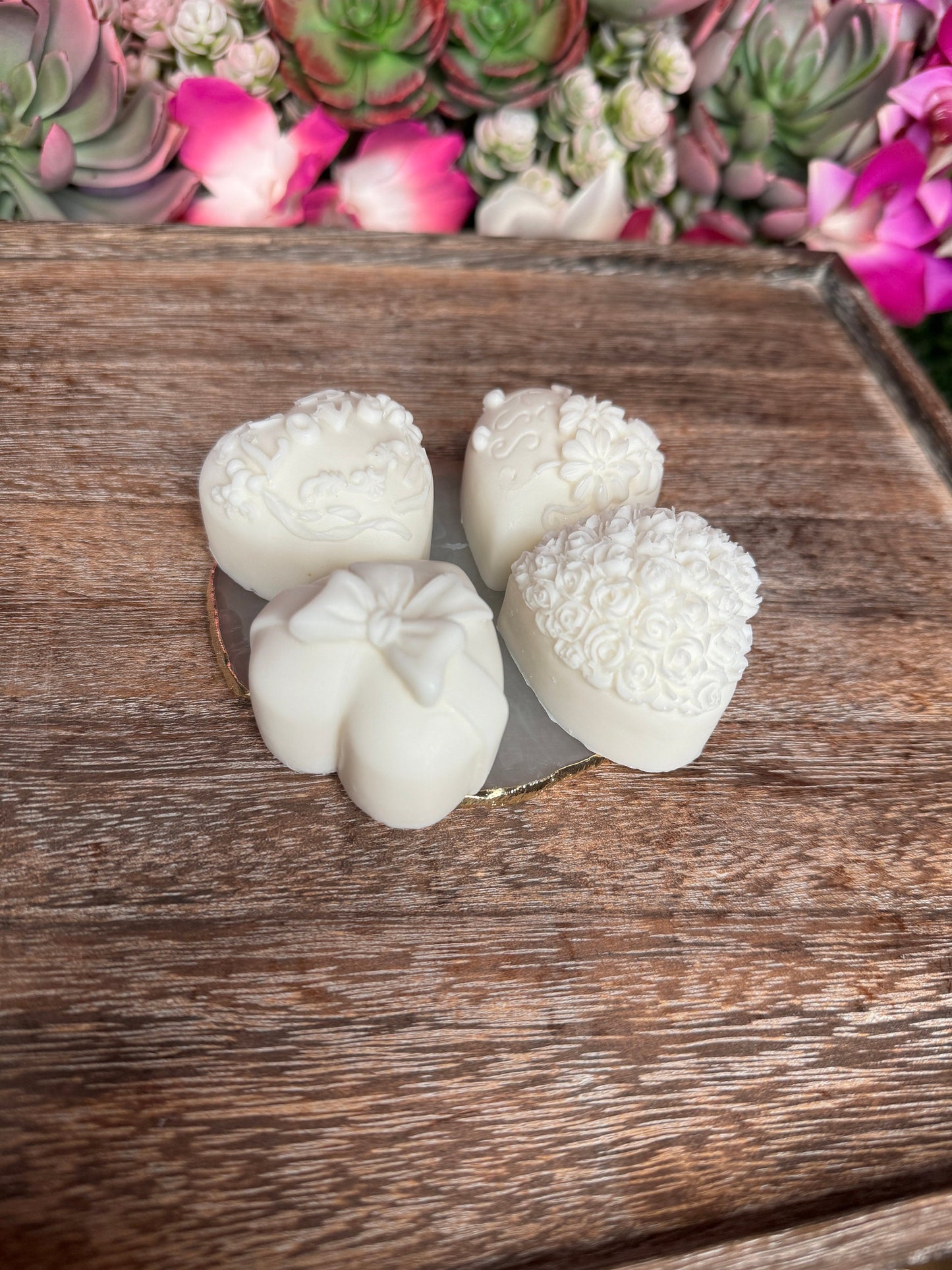 Heart Soap • Handmade Floral Soap Bars • Unique Bridal Favors & Gifts for Lovers - Orchidique