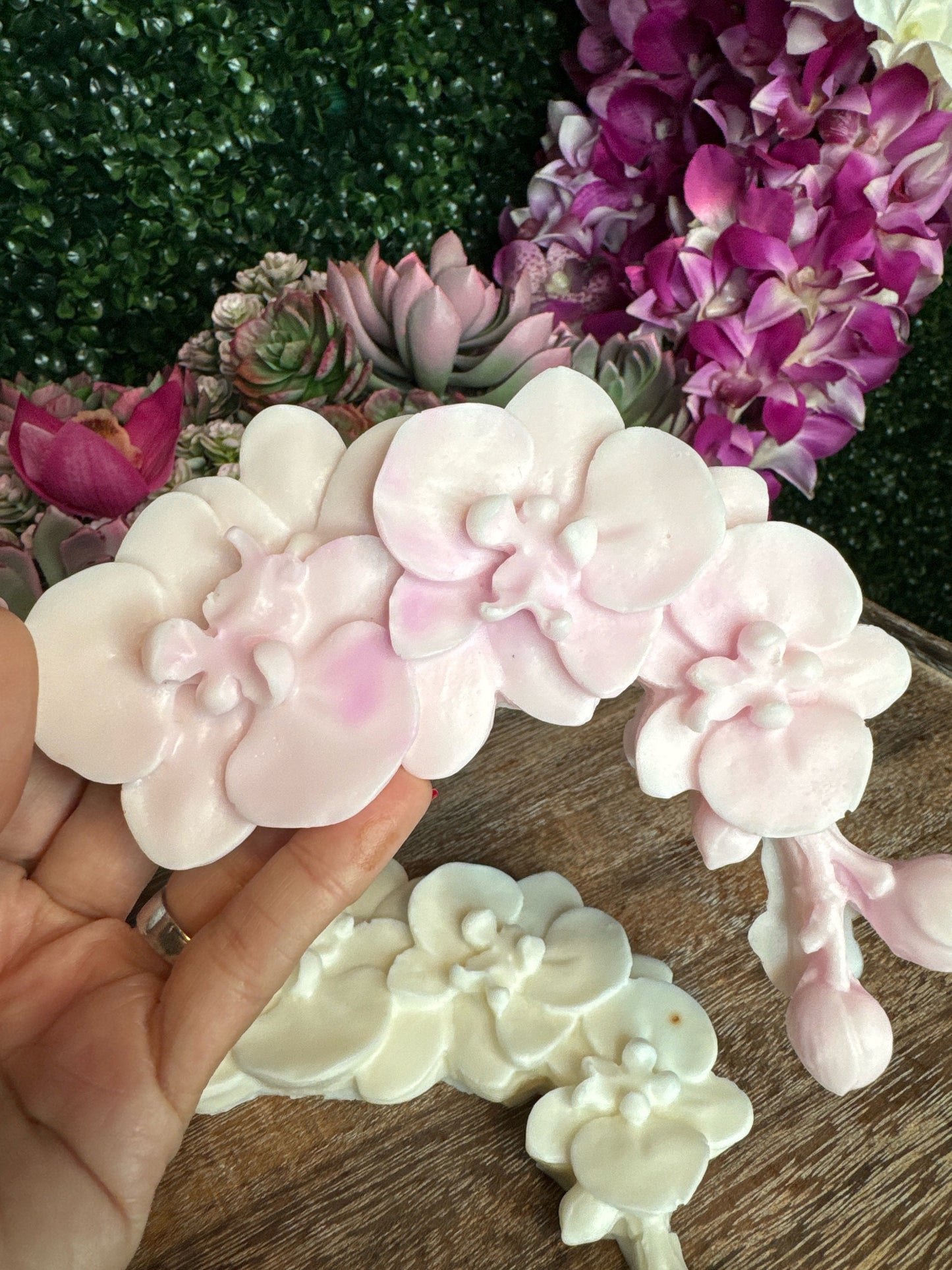 Phalaenopsis Orchid Soap • Handmade Floral Soap Bars • Unique Bridal Favors & Gifts for Orchid Lovers - Orchidique