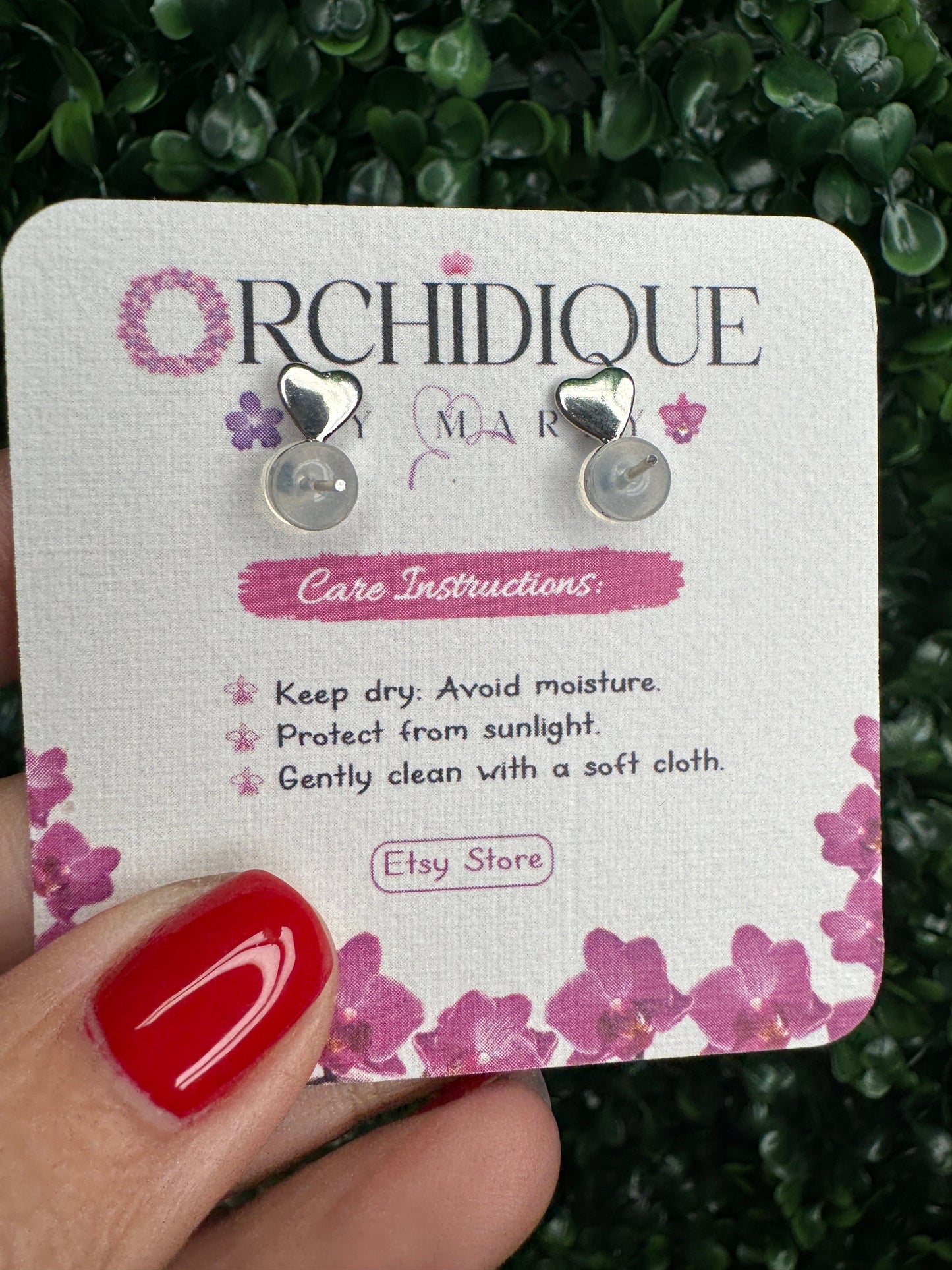Whimsical: White and Pink Phalaenopsis Orchid Earrings • Handmade Floral Jewelry • Bridesmaid Gift• Flower Earrings