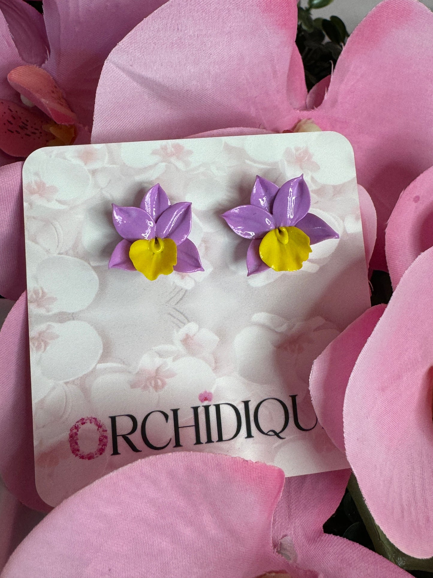 Orchid Oasis: Rose Pink Cattleya Orchid Earrings • Unique Handmade Floral Jewelry • Bridesmaid Gift• Flower Earrings - Orchidique
