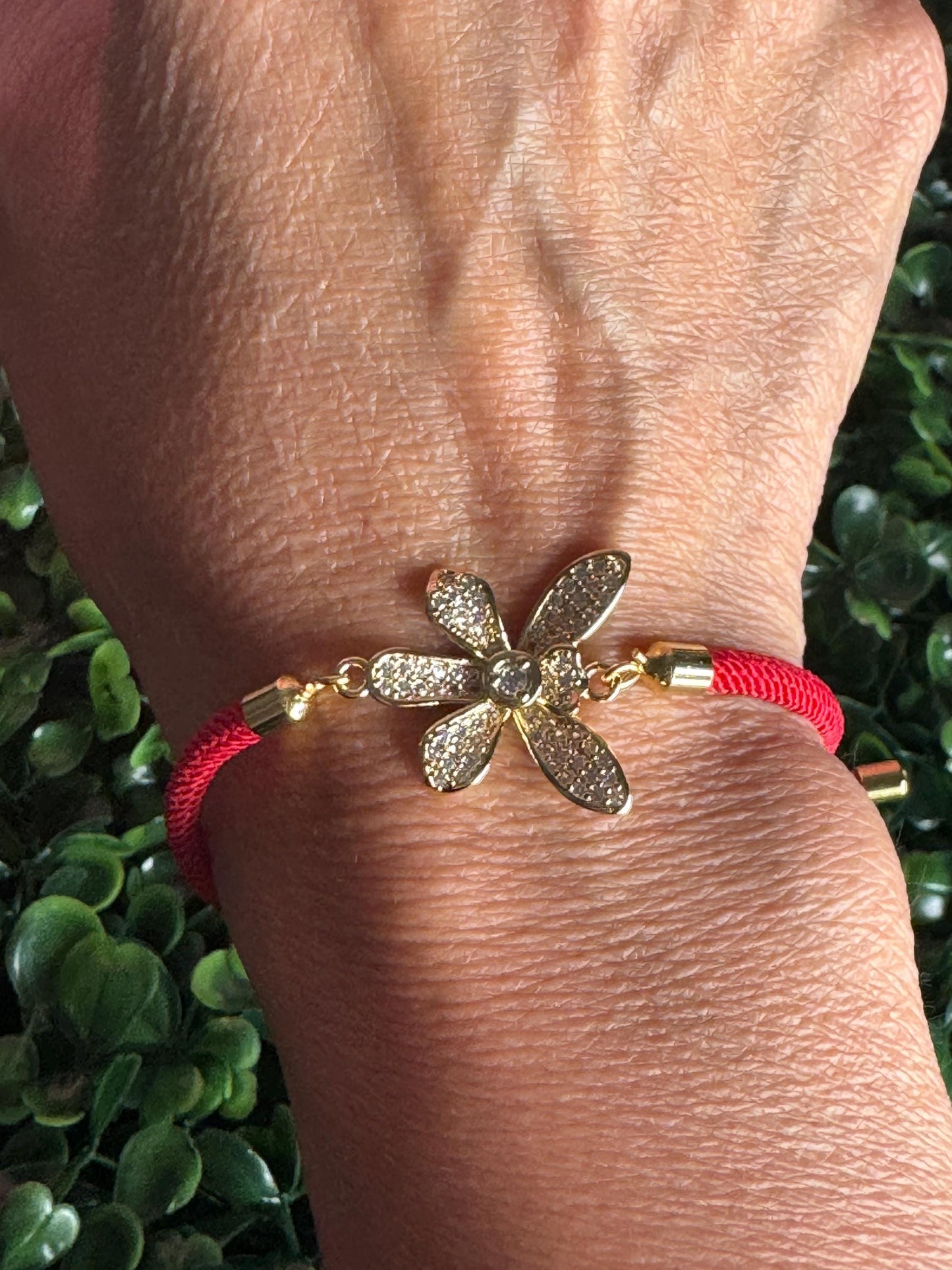 Vanda Orchid Clear Zircons Flower Bracelet • Friendship Bracelet • Birthday Gift • Unique Gift for Her - Orchidique