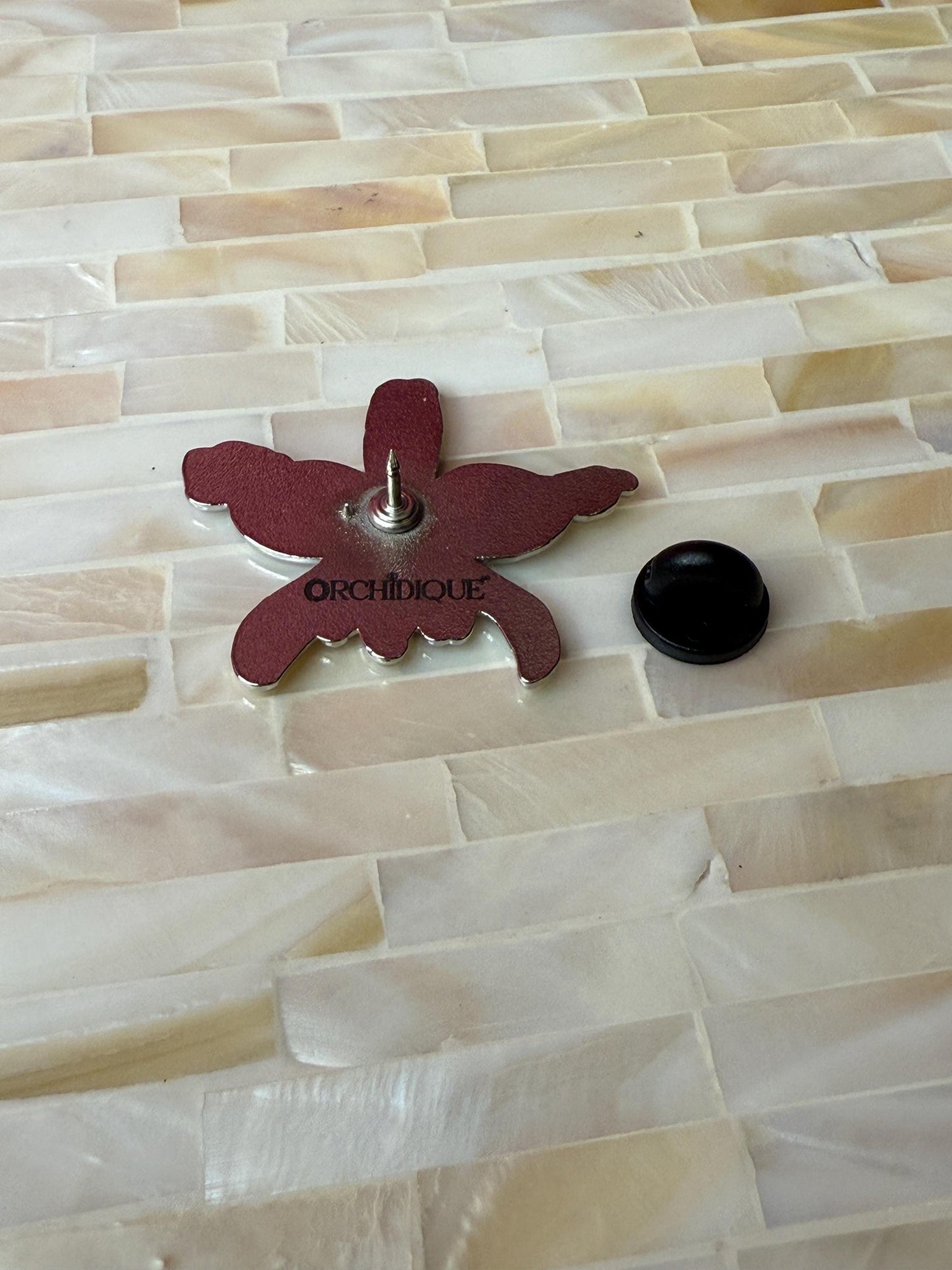 Plant Enamel Pin- Cattleya Walkeriana Orchid Flower Enamel Pin β’ Floral Pin Collector Item β’ Orchid Charm β’ Pins and Badges