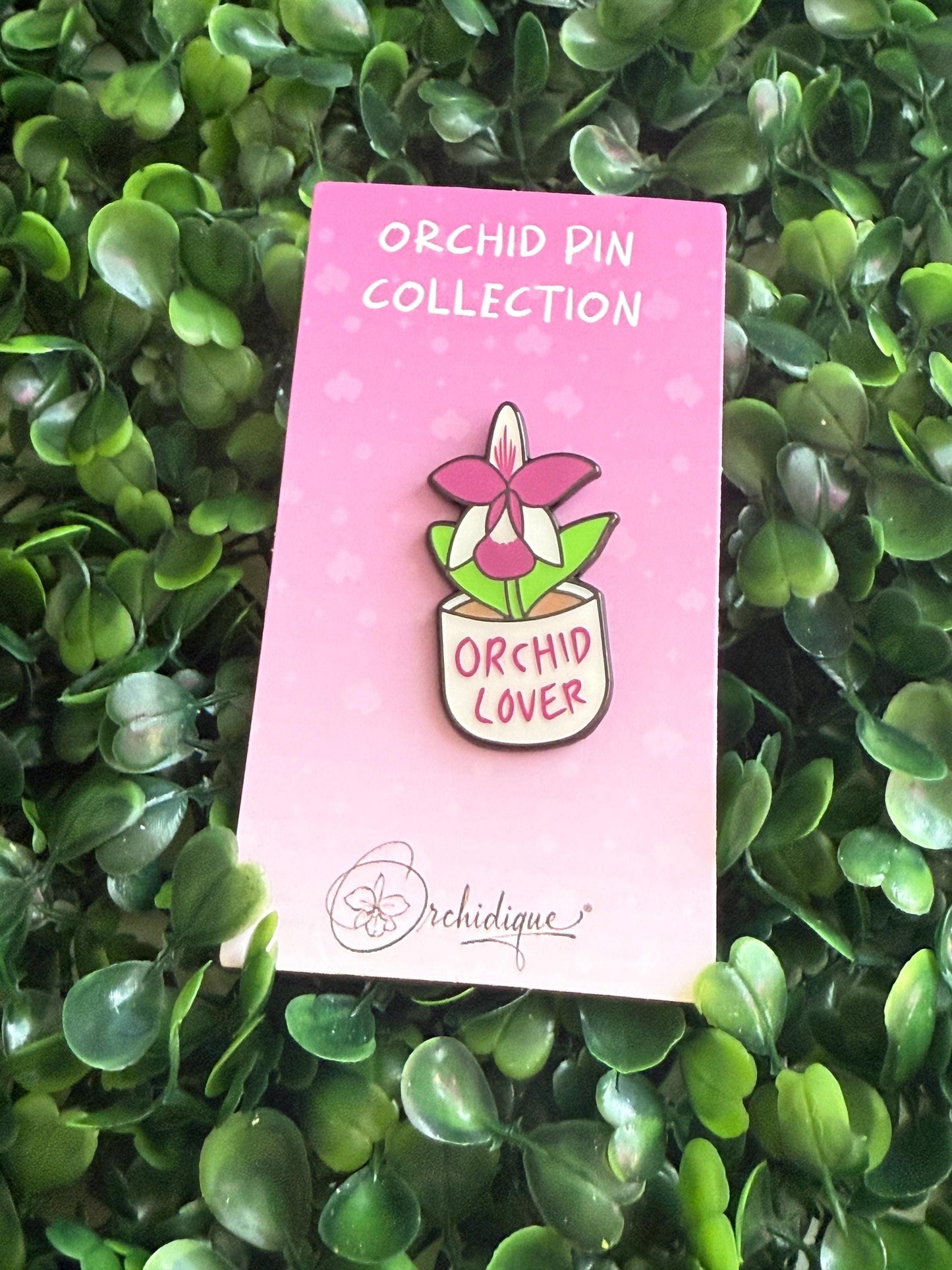 Orchid Lover Pin- Cattleya Violecea Orchid Flower Enamel Pin • Floral Pin Collector Item • Orchid Charm • Pins and Badges