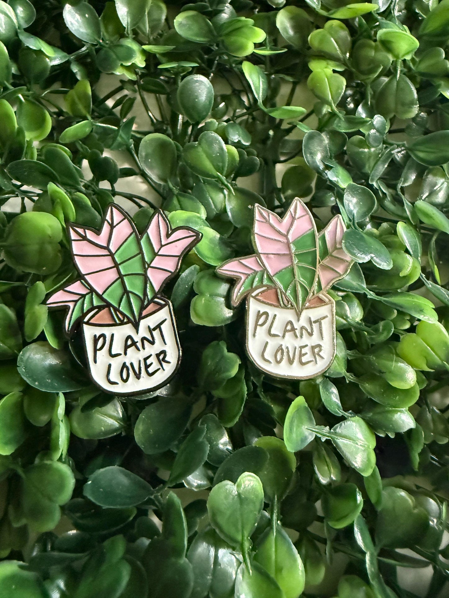 Plant Lover Pin- Alocasia Pink Nobilis Flower Enamel Pin β’ Floral Pin Collector Item β’ Orchid Charm β’ Pins and Badges
