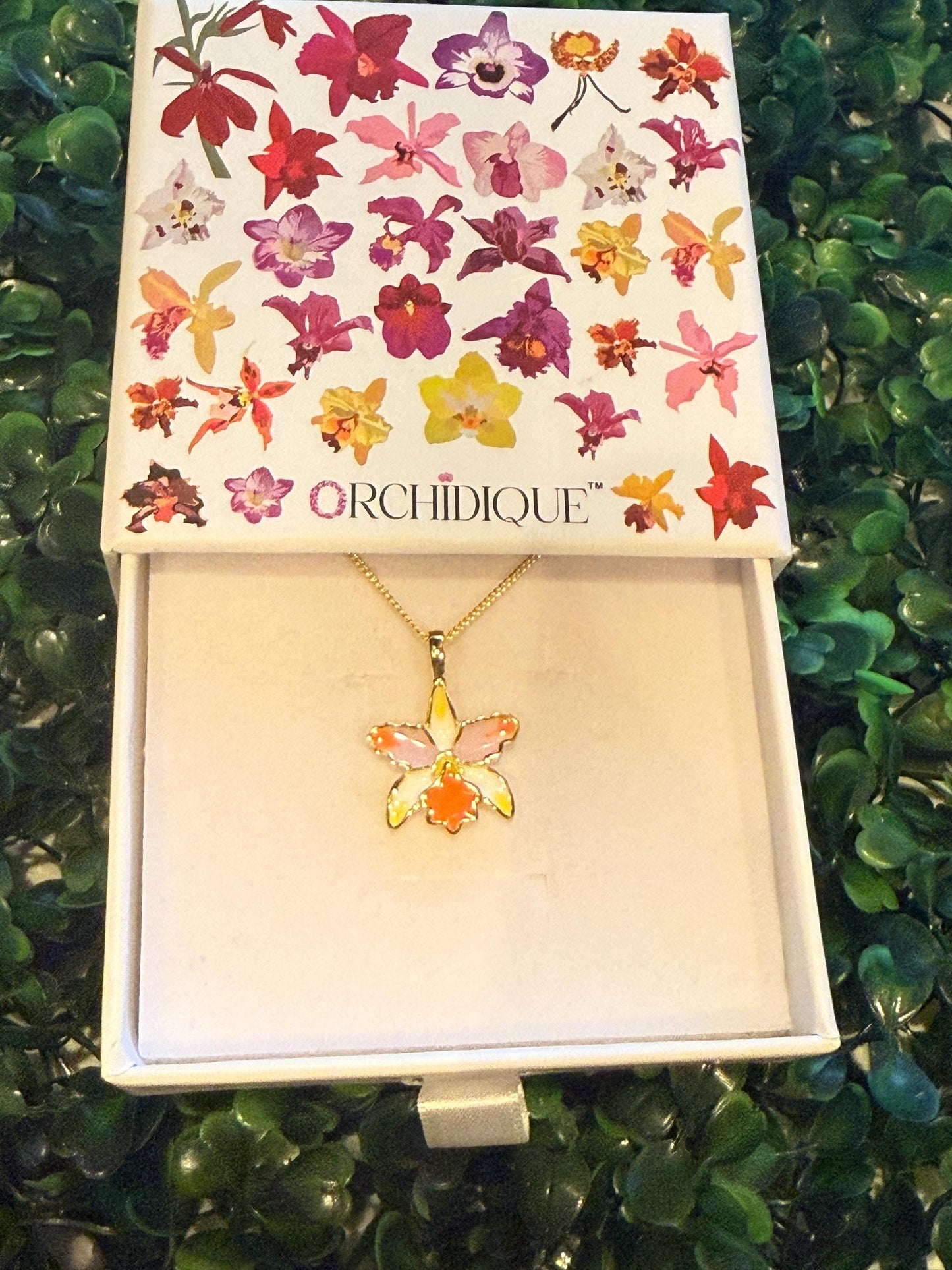 Cattleya Amazing Thailand-inspired Orchid Jewelry Set • 14k Gold Orchid Choker Necklace, Earrings, Ring • La Colombiana Inspired Collection