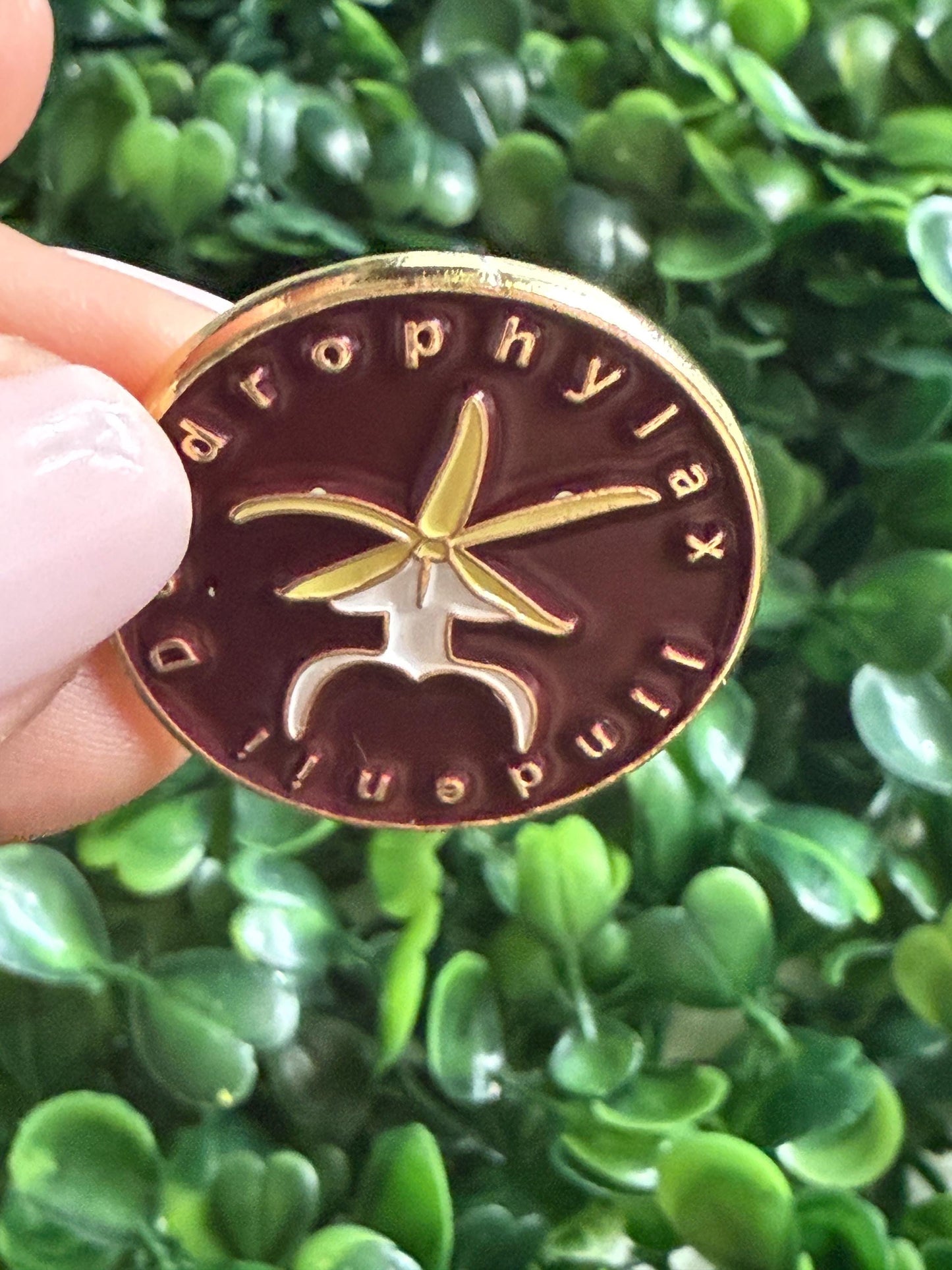 Plant Enamel Pin- Dendrophylax Lindenii- inspired Orchid Flower Enamel Pin β’ Ghost Floral Pin Collector Item β’ Orchid Pins and Badges