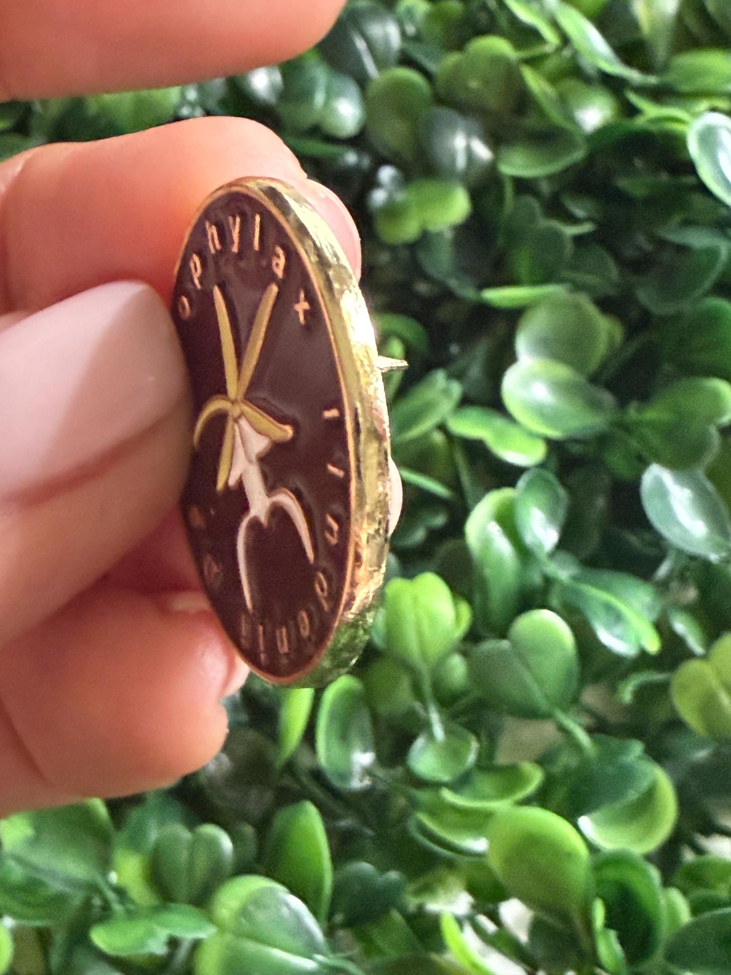 Plant Enamel Pin- Dendrophylax Lindenii- inspired Orchid Flower Enamel Pin β’ Ghost Floral Pin Collector Item β’ Orchid Pins and Badges